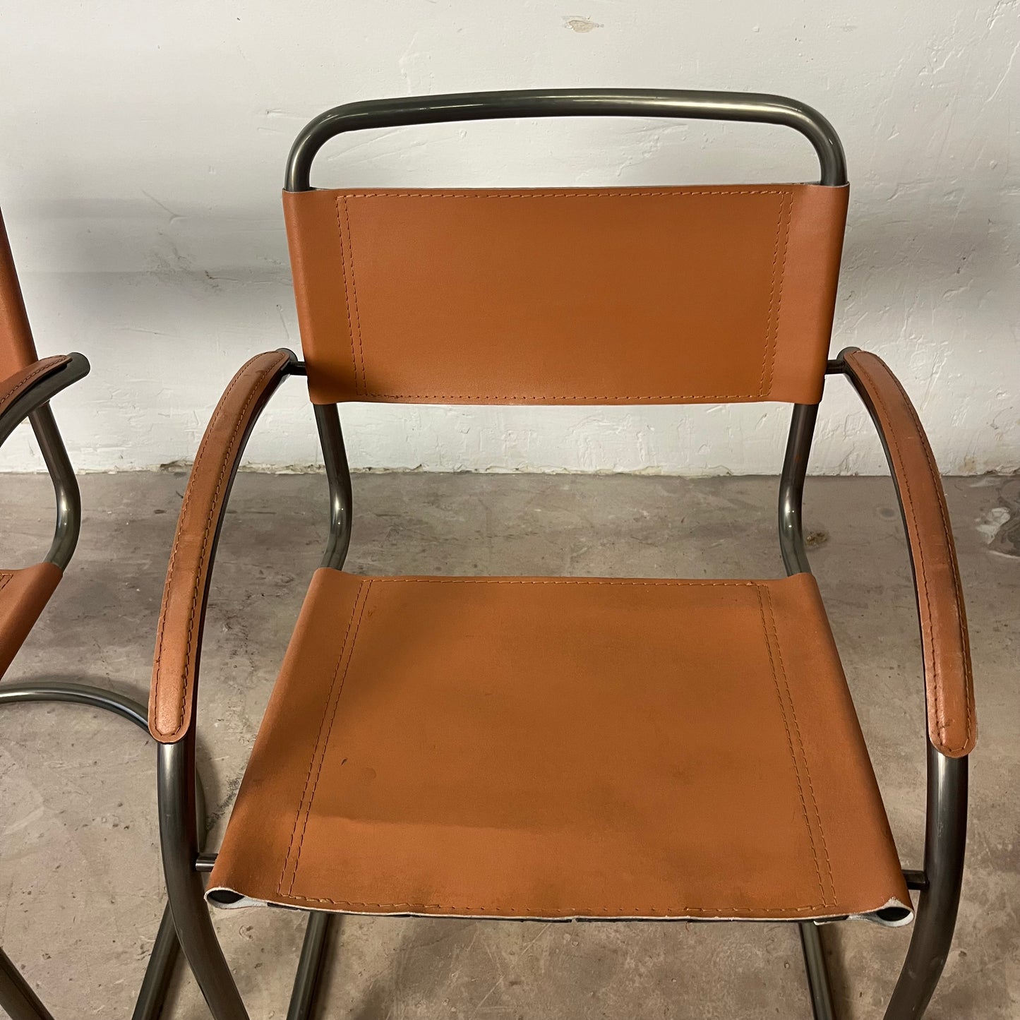 Paire de fauteuils cantilever Effezeta camel, Fabriqué en Italie, 1970